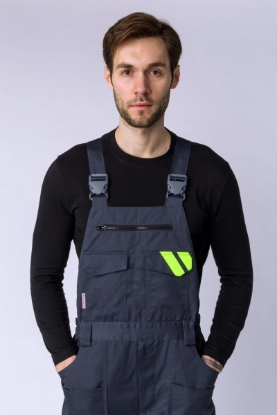 фото полукомбинезон мужской profline specialist (тк.смесовая,240), т.серый